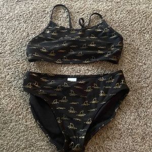 Shark swim suit 2 peice